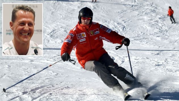 Former Formula One world champion Michael Schumacher skis in the northern Italian resort of Madonna Di Campiglio in this January 13, 2005 file photo. Schumacher suffered a serious head injury while skiing in the French Alps resort of Meribel, French media reported on December 29, 2013. REUTERS/stringer (ITALY - Tags: SPORT MOTORSPORT F1 DISASTER TPX IMAGES OF THE DAY)