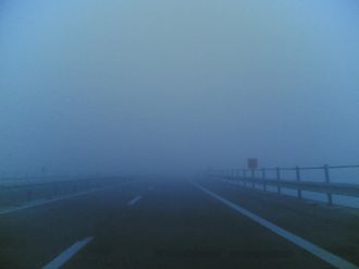 guidare nella nebbia